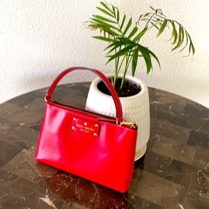 Kate Spade Red ❤️Leather Wristlet 🌺